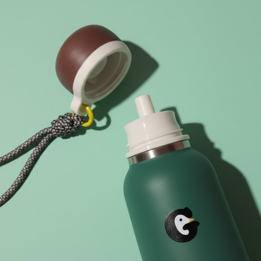 The Little Explorer Insulated Water Bottle-Deep Forest