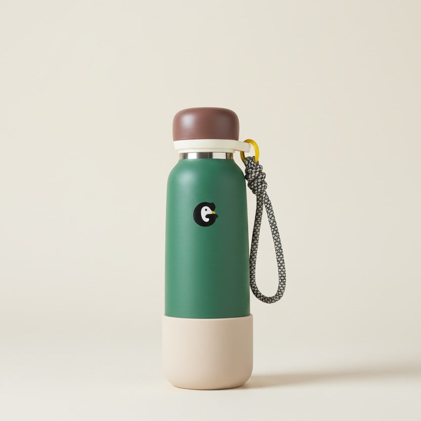 The Little Explorer Insulated Water Bottle-Deep Forest
