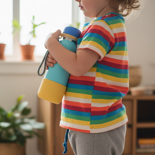 The Little Explorer Insulated Water Bottle-Ocean Blue