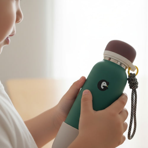The Little Explorer Insulated Water Bottle-Deep Forest