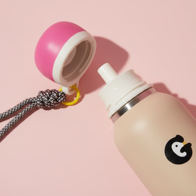 The Little Explorer Insulated Water Bottle-Soft Butter